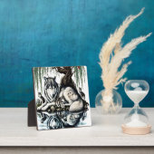 セレーヌウルフファミリーオアシスインアイディリック自然 フォトプラーク (インサイチュ)