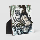 セレーヌウルフファミリーオアシスインアイディリック自然 フォトプラーク (正面)