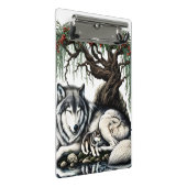 セレーヌウルフファミリーオアシスインアイディリック自然 ミニクリップボード (アングル)