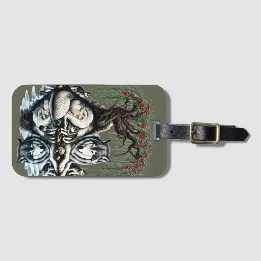 セレーヌウルフファミリーオアシスインアイディリック自然 ラゲッジタグ (正面横)