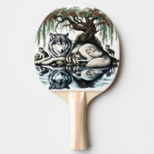 セレーヌウルフファミリーオアシスインアイディリック自然 卓球ラケット (正面)