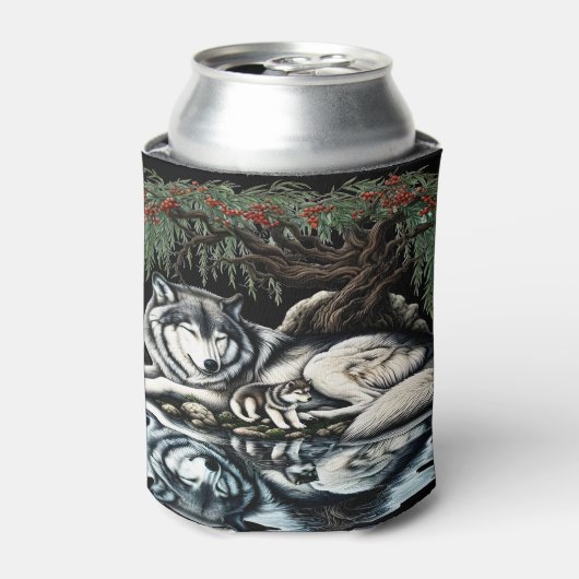 セレーヌウルフファミリーオアシスインアイディリック自然 缶クーラー (缶正面)