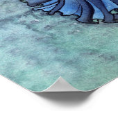 セレーヌガーデンフェアリーファンタジーウォーターカラーアート ポスター (角)