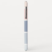 セレーヌスカイズダスティーブルーストライプ赤面パーソナライズされた Case-Mate iPhoneケース (裏面/左)