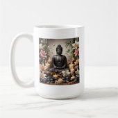 セレーヌブッダ祈りの言葉マグ コーヒーマグカップ (左)