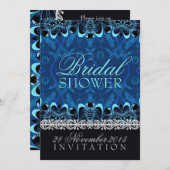 セレーヌブルーイースタントリバルろうけつ染めブライダルシャワー 招待状 (正面/裏面)