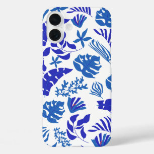 セレーヌブルーフォレスト開花 iPhone 16 PLUSケース