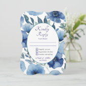 セレーヌブルーフローラ結婚式招待状 (スタンド正面)