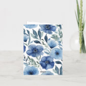 セレーヌブルーフローラ結婚式招待状 招待状 (裏面)