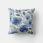 セレーヌブルーフローラ クッション (裏面)