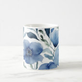 セレーヌブルーフローラ コーヒーマグカップ (中央)