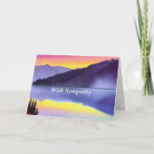 セレーヌレイクカスタマイズ可能悔やみや弔慰 カード (正面)