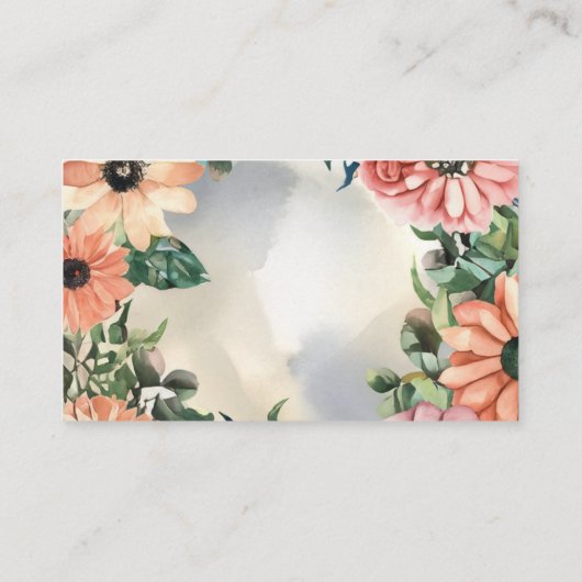 セレーネガーデンリース：パステルフローラエレガンス エンクロージャーカード (裏面)