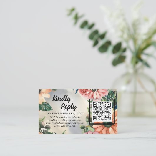 セレーネガーデンリース：パステルフローラエレガンス エンクロージャーカード (スタンド正面)