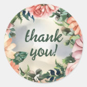 セレーネガーデンリース：パステルフローラエレガンス ラウンドシール (正面)