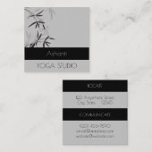 セレーネグレイ竹ホリスティック名刺 スクエア名刺 (正面/裏面)