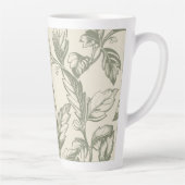 セレーネセージグリーン | つる植物素朴チャームコテージコア カフェラテマグ (右)