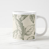 セレーネセージグリーン | つる植物素朴チャームコテージコア ジャンボコーヒーマグカップ (右)