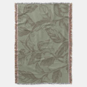 セレーネセージグリーン | 植物学はっきりしたの記述リーフィ スローブランケット (正面縦)