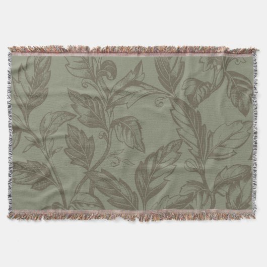 セレーネセージグリーン | 植物学はっきりしたの記述リーフィ スローブランケット (正面)