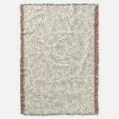 セレーネセージグリーン | 穏やかなリーフWhisp スローブランケット (正面縦)