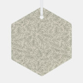 セレーネセージグリーン | 穏やかな葉囁きミニマリスト ガラスオーナメント (裏面)