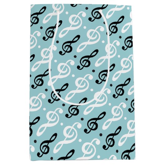 セレーネメロディーズトレブルクレフ、 音符記号 ミディアムペーパーバッグ (正面)