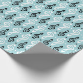 セレーネメロディーズトレブルクレフ、 音符記号 ラッピングペーパー (角)