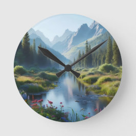 セレーネリバーバレー ラウンド壁時計