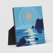 セレーネ抽象芸術シースケープアート フォトプラーク (正面)