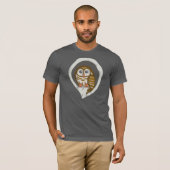 セレーネ梟メンズダークTシャツ Tシャツ (正面フル)