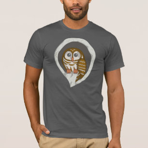 セレーネ梟メンズダークTシャツ Tシャツ