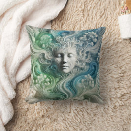 セレーネ自然フロー – 夢のような抽象デザイン クッション