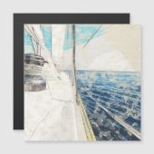 セレーネ航海のシルボートヨットシースケープエレガント- (正面/裏面)