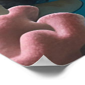 セレーネ3Dウミガメin海-Qualt Marine Lif ポスター (角)