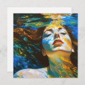 "セレーネ" – 水中の女性 シーズンカード (正面/裏面)