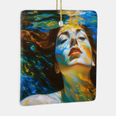 "セレーネ" – 水中の女性 セラミックオーナメント (右)