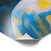 "セレーネ" – 水中の女性 フォトプリント (角)