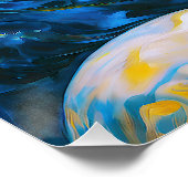 "セレーネ" – 水中の女性 ポスター (コーナー)