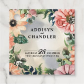 セレーンガーデンリース:パステルカラーの花の優雅さ フェイバータグ (正面)