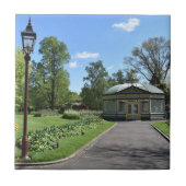 セレーンバララト植物園陶芸瓦 タイル (正面)