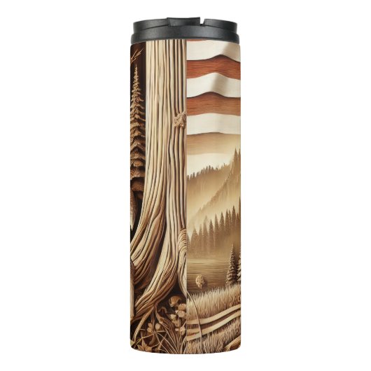 セレ威厳のあるーネの森の鹿 タンブラー (裏面)