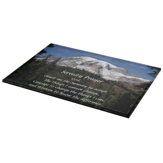 セレ感動的ニティ祈りの言葉山レイニア カッティングボード (角)
