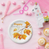 セレ鮮やかネ秋メープル離れ感謝祭 ペーパープレート (パーティー)