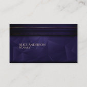 セロイウスダークブルーエレガントプロフェッショナルプレミアム 名刺 (正面)