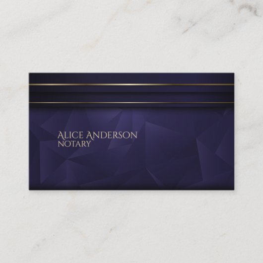 セロイウスダークブルーエレガントプロフェッショナルプレミアム 名刺 (正面)