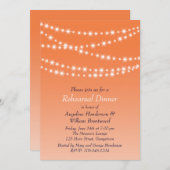 セロシアオレンジトゥインクルライツリハーサルディナー 招待状 (正面/裏面)