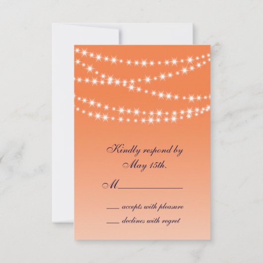 セロシアオレンジトゥインクルライトRSVP 出欠カード (裏面)