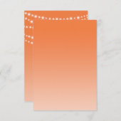 セロシアオレンジトゥインクルライトRSVP 出欠カード (正面/裏面)