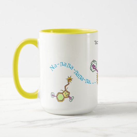 セロトニンよくはしゃぐコーヒーマグ マグカップ (左)